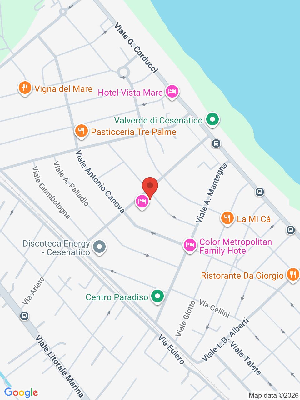 Map of Hotel Diplomatic