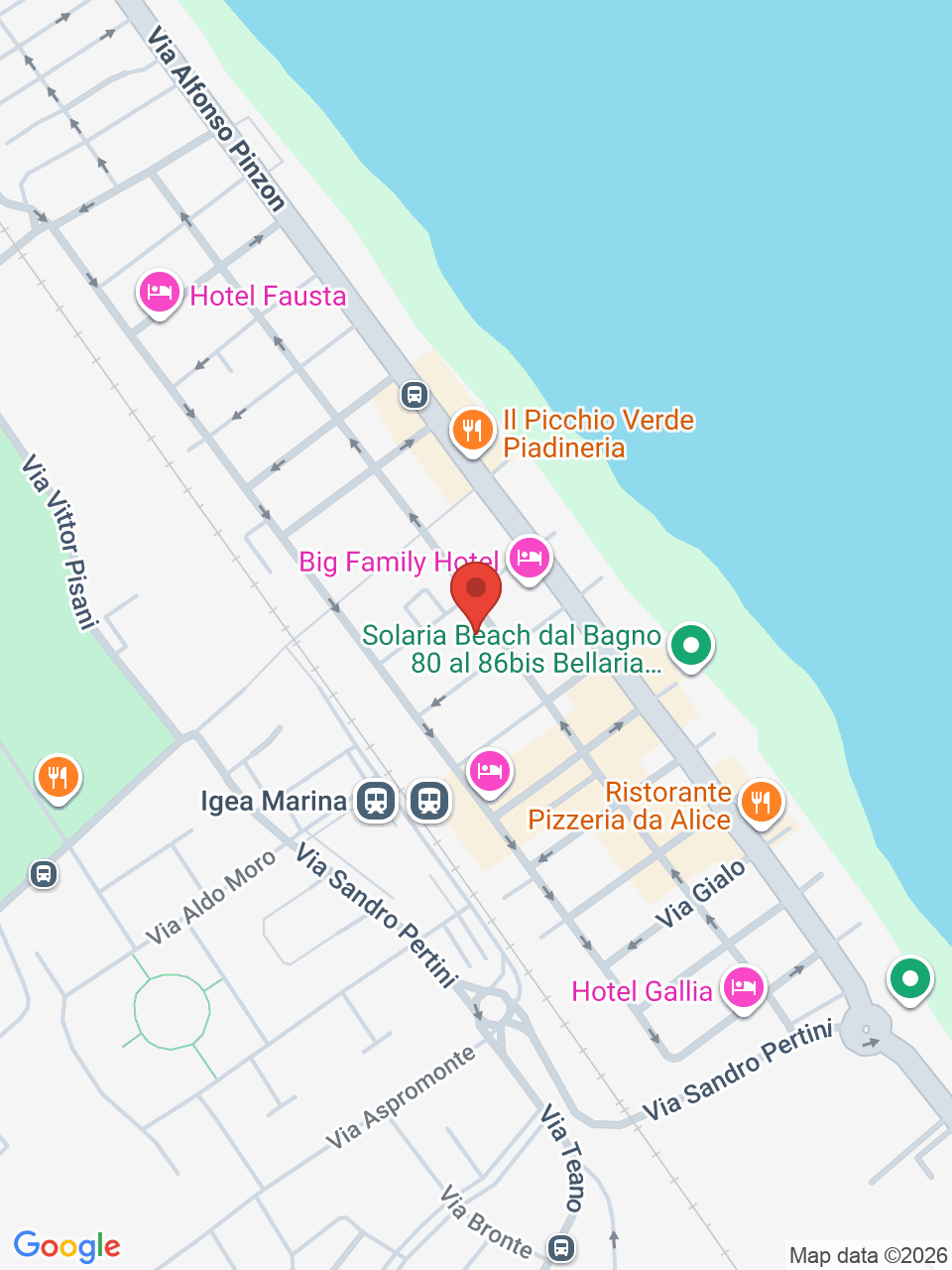 Mappa di Hotel Metropolitan