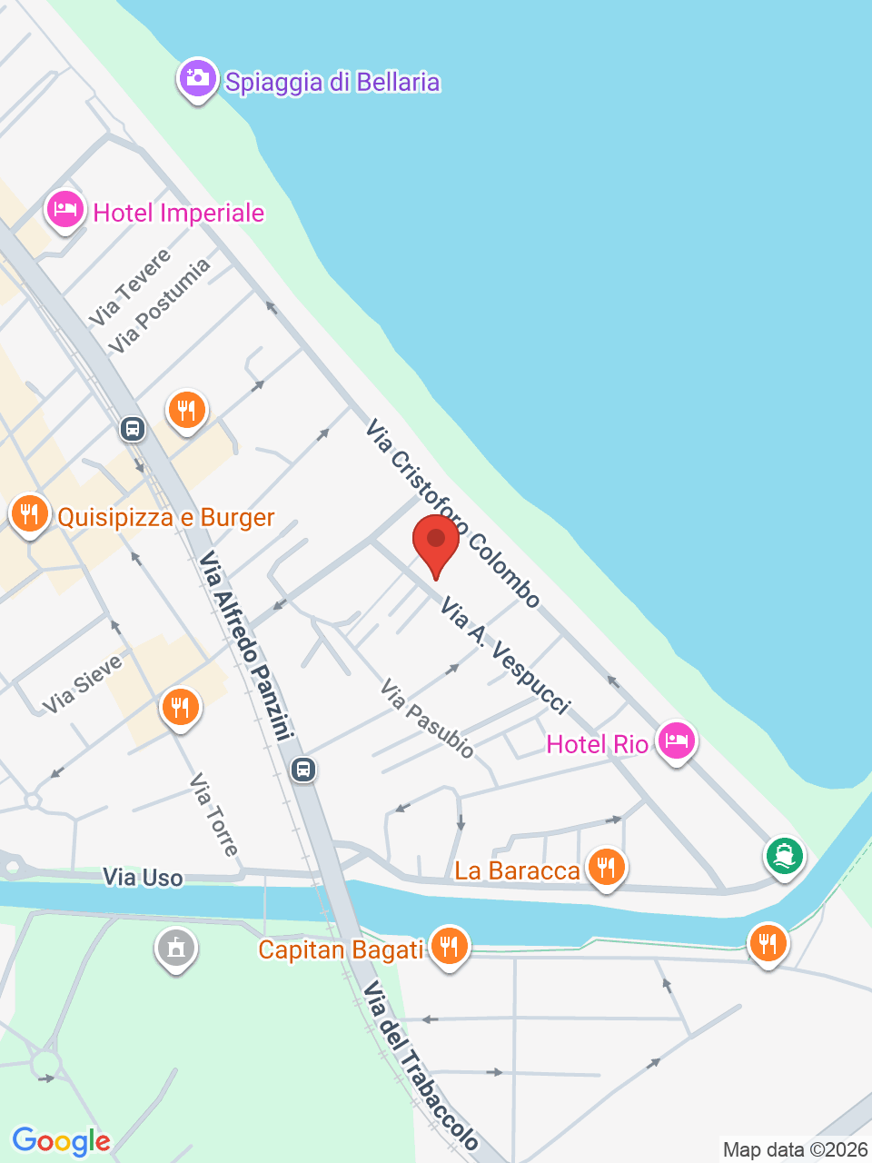 Mappa di Hotel President